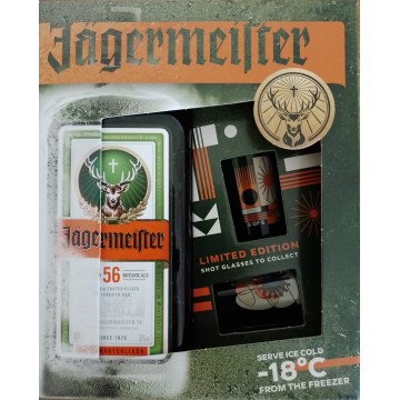 Jägermeister 70cl GVP met 2 shotglazen Limited Edition