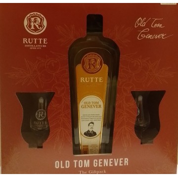 Rutte Old Tom Genever Geschenkverpakking met 2 Glazen