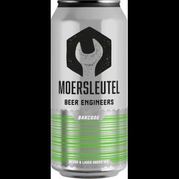 Moersleutel Barcode Silver & Laser Green