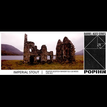 Popihn Imperial Stout Peated Scotch Whisky Barrel Aged 16 Mois
