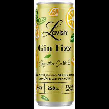 Lavish Gin Fizz Signature Cocktail