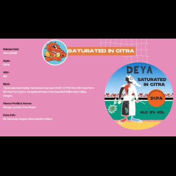 Deya Brewing Saturated In Citra