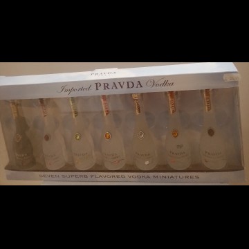 Pravda Vodka 7 Miniaturen Giftbox