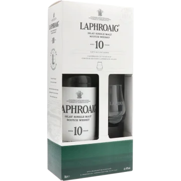 Laphroaig 10 Years Old Giftpack With Glass