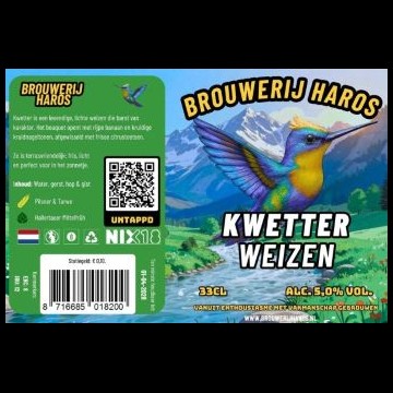 Brouwerij Haros Kwetter Weizen