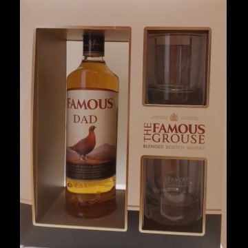 The Famous Grouse Vaderdaggeschenkverpakking met 2 Glazen