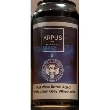 Arpus Collab met Adriot Theory Brewing, Port Wine Barrel Aged Vanilla x Earl Grey Wheatwine.