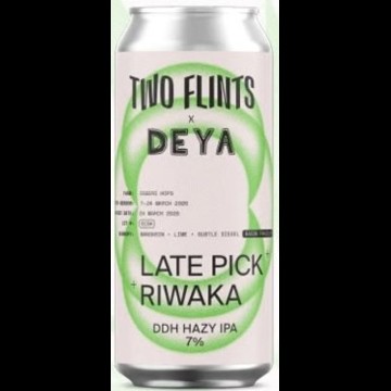 Two Flints Brewery Late Pick Riwaka (Deya collab)