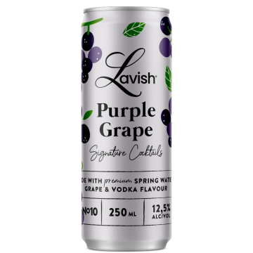 Lavish Purple Grape Signature Cocktail