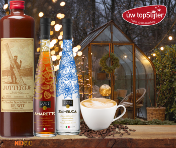 Koffie met likeur - Juttertje - Santa Marta Amaretto - Sambuca - uw topSlijter nb blog